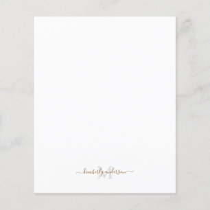 Monogramme Gold & Grey Stabilisation de script per