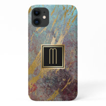 Monogramme Grunge and Gold