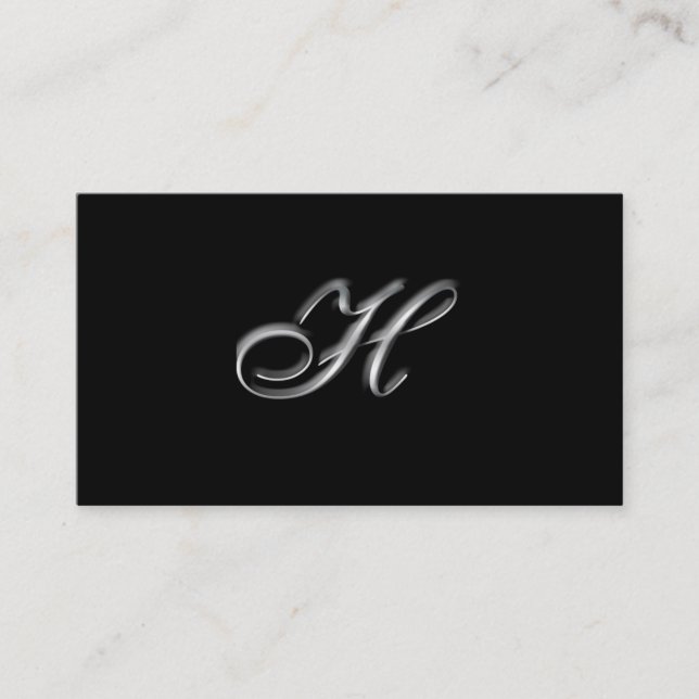 Monogramme H cartes de visite (Devant)