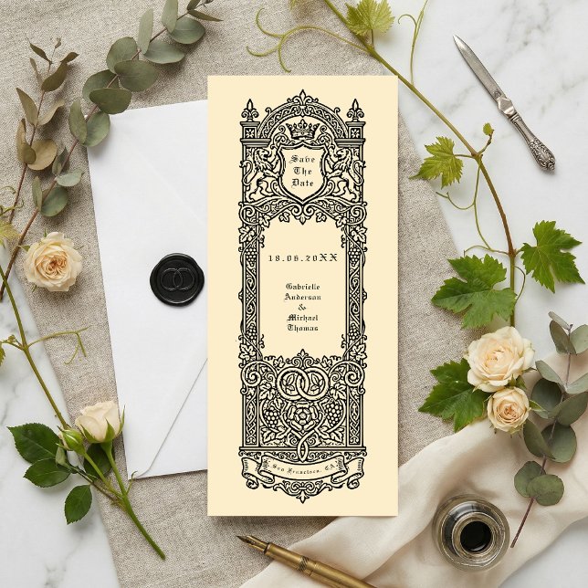 Monogramme Héraldique Carte de Préannonce (Créateur téléchargé)