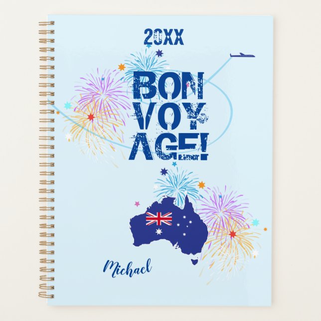 Monogramme "I LOVE AUSTRALIA" Bon Voyage Voyage (Devant)