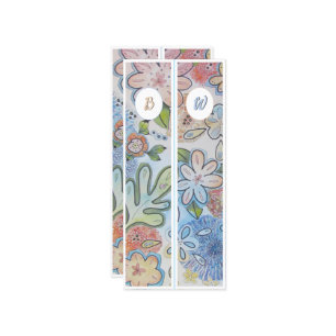 Monogramme initial de la fleur de poitrine deux Si