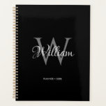 Monogramme initial personnalisé<br><div class="desc">Un élégant monogramme personnalisé de police de script initial. Personnalisez ce design avec votre nom et votre initiale et en faire votre propre design moderne. Une belle combinaison de texte de script avec la police serif. Cadeau d'anniversaire idéal, décoration de pépinière, accessoire de voiture, chambre d'enfants, décoration de maison, cadeau...</div>