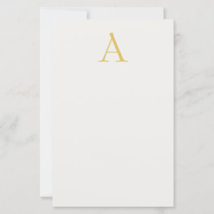 Monogramme initial professionnel couleur or et pas
