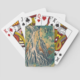 monogramme japonais personnalisé jeu de cartes