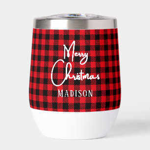 Monogramme Joyeux Noël plaid de buffle