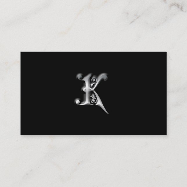 Monogramme K cartes de visite (Devant)