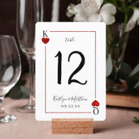 Monogramme Lecture Carte Mariage Collection N° tab