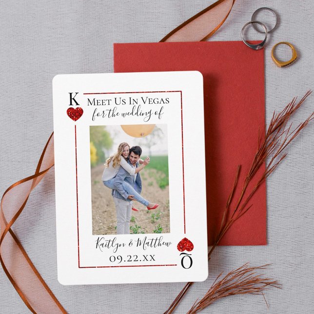 Monogramme Lecture Carte Mariage Photo Enregistrer (Créateur téléchargé)