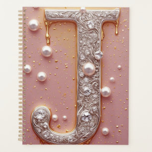 Monogramme Luxueux Lettre J Or