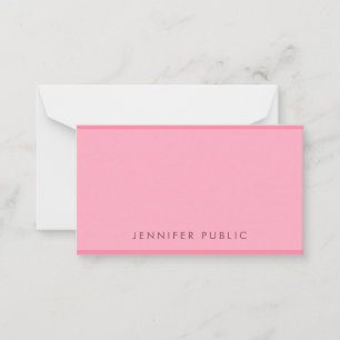 Monogramme manuscrit rose tendance Modèle simple