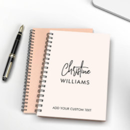 Monogramme manuscrit Signature rose pâle