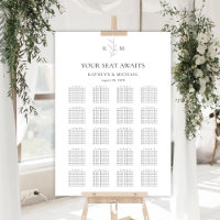 Monogramme Mariage de feuille d'olive 20 Tableau d