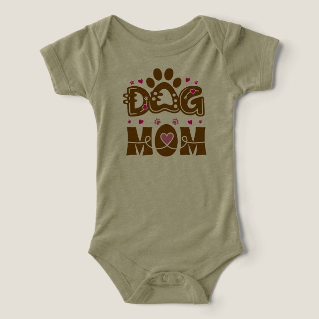 Monogramme minimal de MAMAN CHIEN (Design Recto)