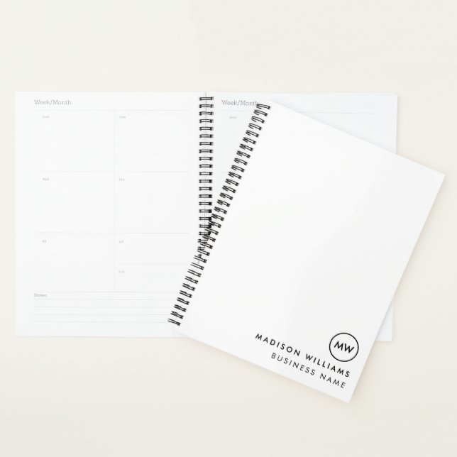 Monogramme Minimal Personnalisé (Devant avec enveloppe)