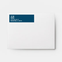 Monogramme minimaliste Gras Marine Bleu Typographi
