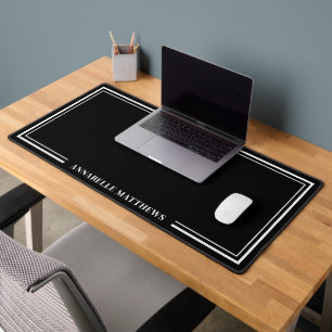 Monogramme Minimaliste Noir