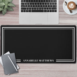 Monogramme Minimaliste Noir