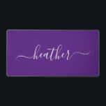 Monogramme minimaliste Nom Calligraphie<br><div class="desc">Ce design a été créé par art numérique et peut être personnalisé dans la zone fournie par le changement de la photo et/ou du texte. Vous pouvez également le customiser en choisissant l'option cliquer pour customiser une autre option et supprimer ou modifier la couleur de l'arrière - plan, ajouter du...</div>