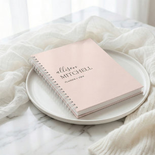 Monogramme Moderne Chic Script Planificateur de ca