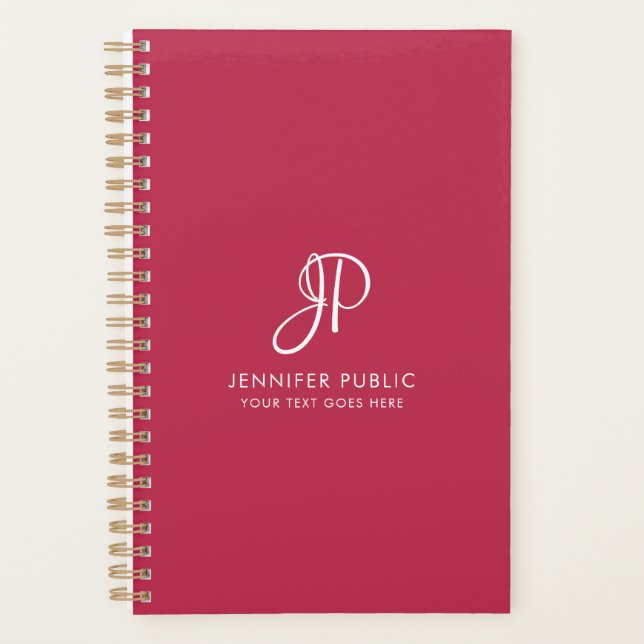 Monogramme moderne élégant personnalisé (Devant)