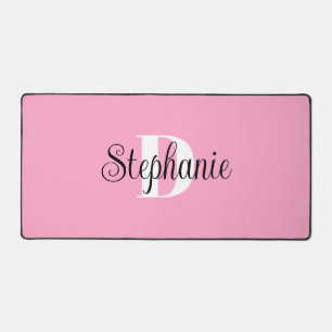 Monogramme Moderne Mignon Noir Blanc et Rose