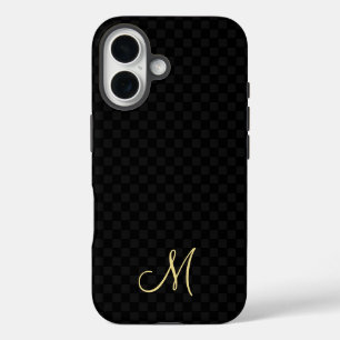 Monogramme moderne Motif iPhone Slim Fit Coque dur