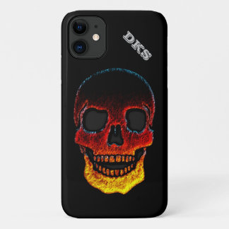 Monogramme Molten Lava LOOK Crâne iPhone 11 Coque