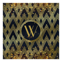 Monogramme Motif géométrique Art Déco