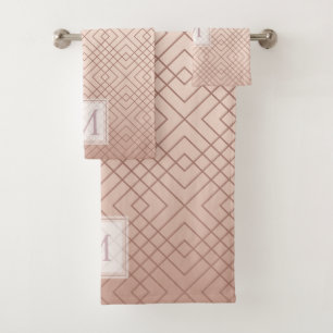 Monogramme motif or Rose de luxe