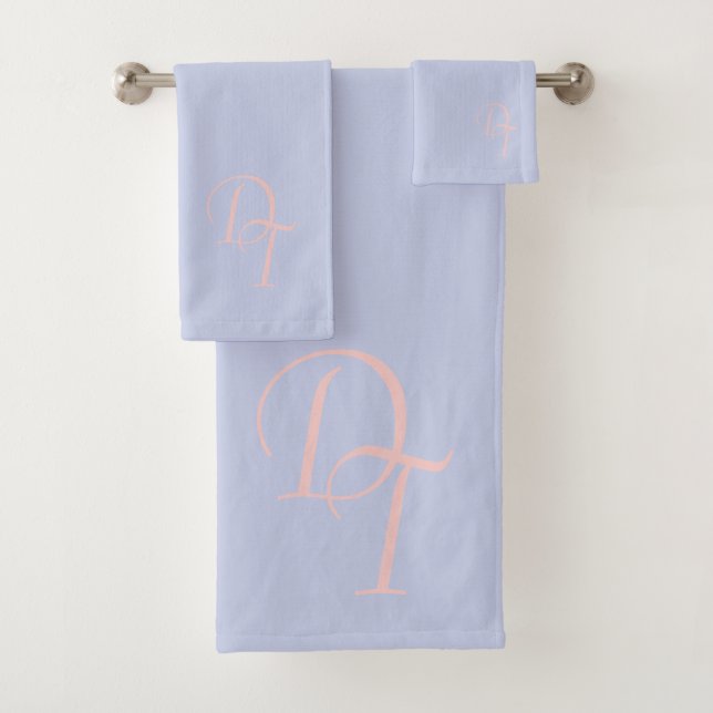 Monogramme -   mou lilas solide (En situation)