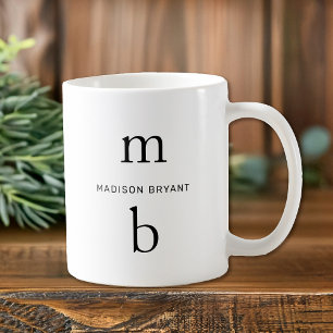 Monogramme Mug minimal