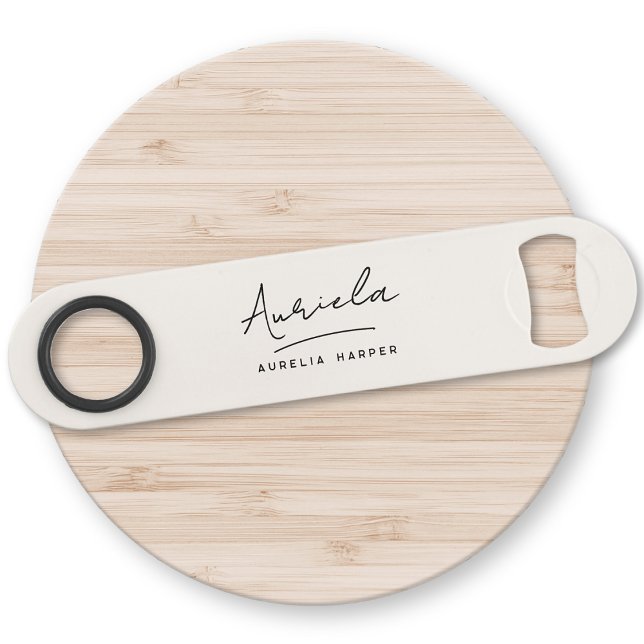 Monogramme Neutre Moderne Style minimaliste ivoire (Créateur téléchargé)