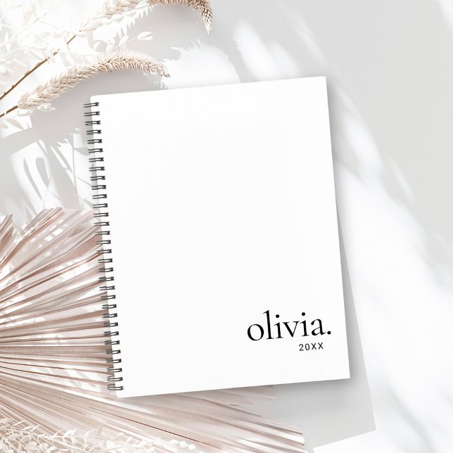 Monogramme noir et blanc professionnel Nom simple (Créateur téléchargé)