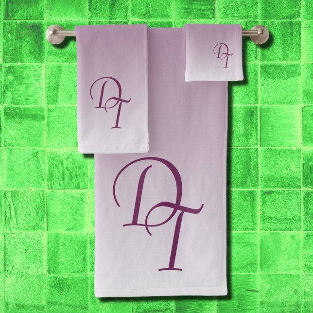 Monogramme - noir magenta ombre (Créateur téléchargé)