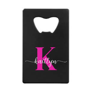 Monogramme noir rose