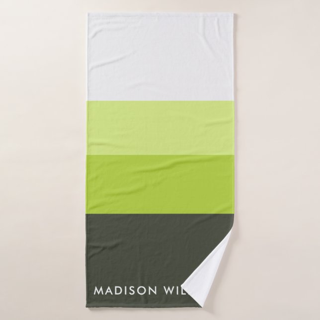 monogrammé,nom, (Serviette de bain)