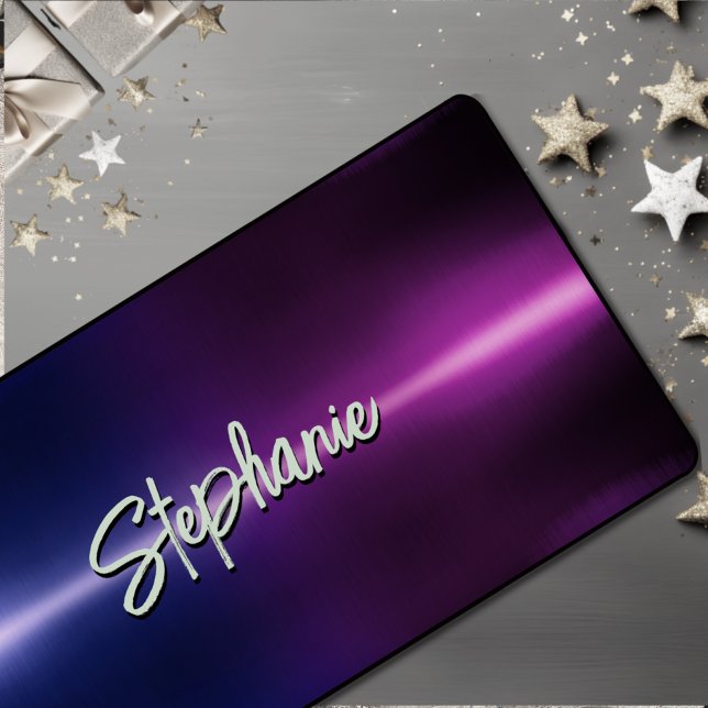 Monogramme ombré bleu rose élégant (Créateur téléchargé)