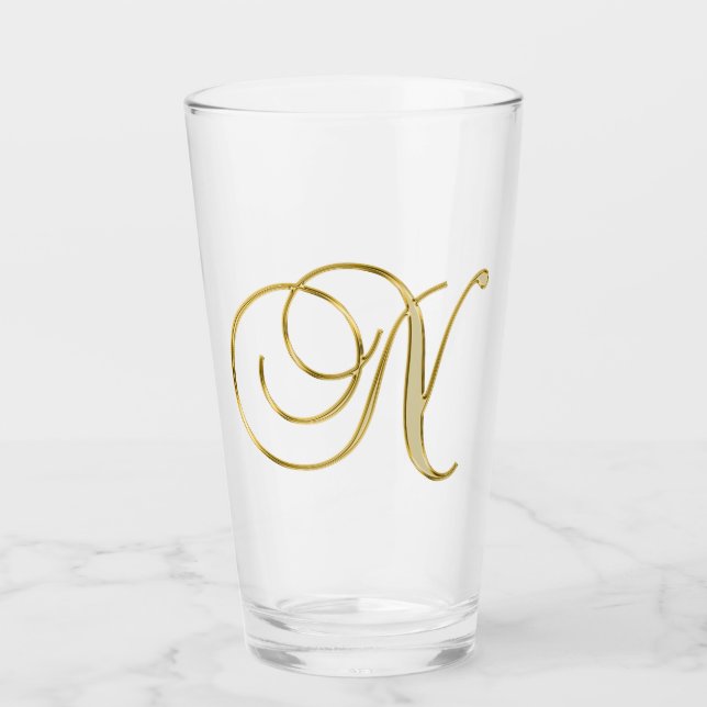 Monogramme or N verre (Devant)