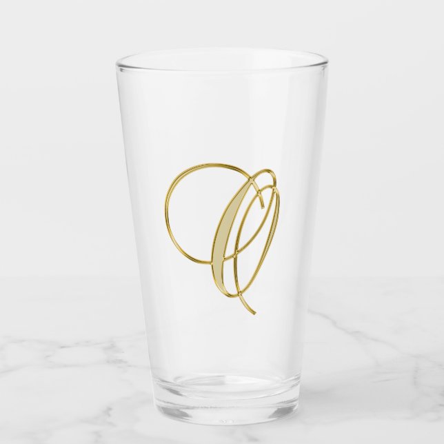 Monogramme or O verre (Devant)
