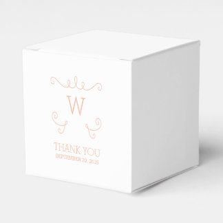 Monogramme orangé Whimsical Flourd Ballotins