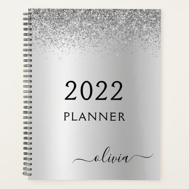 Monogramme Pailleté Noir Argenté 2022 Féminin (Devant)
