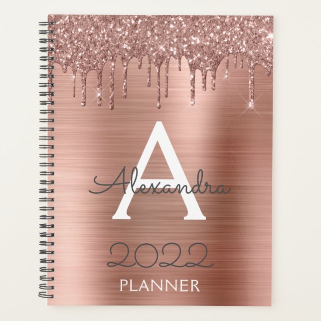 Monogramme Pailleté Rose Gold 2022 (Devant)
