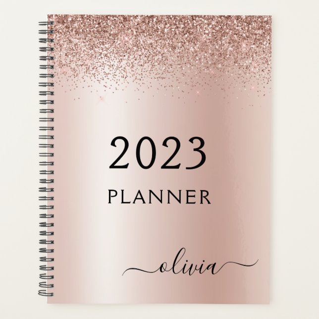 Monogramme Pailleté Rose Gold 2023 (Devant)