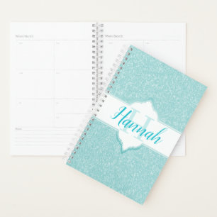 Monogramme Parties scintillant turquoise