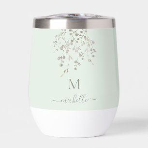 Monogramme personnalisé à l'aquarelle botanique su