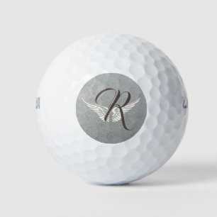 monogramme personnalisé avec des balles de golf d'