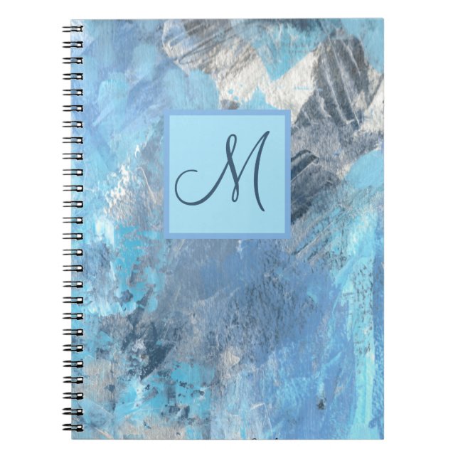 Monogramme Personnalisé Carnet de journal moderne (Devant)