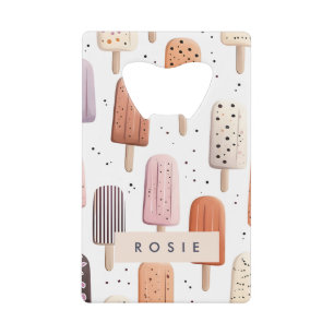 Monogramme Personnalisé Cute Popsicle Motif