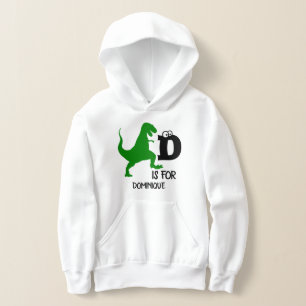 Monogramme personnalisé D pour Dinosaur mignon T R